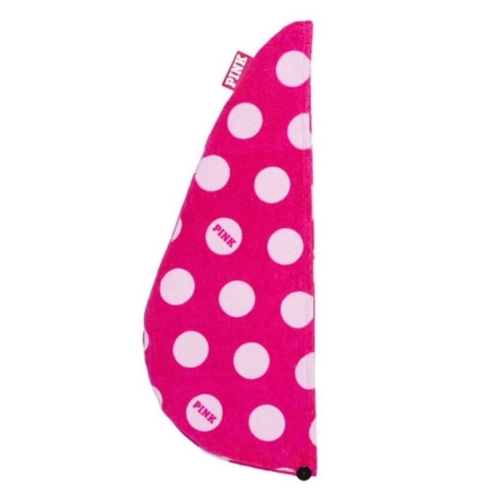 PINK VS Polka Dot Hair Towel